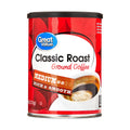 Great Value Classic Roast Ground Naturally Caffeinated Coffee, 9.6 oz Canister