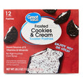 Great Value Frosted Cookies & Cream Toaster Pastries, 20.3 oz, 12 Count
