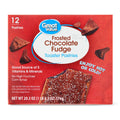 Great Value Frosted Chocolate Fudge Toasted Pastries, 20.3 oz, 12 Count