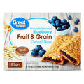 Great Value Fruit & Grain Cereal Bars, Blueberry, 1.3 oz, 8 Count