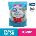 Great Value Frozen Raw Jumbo Tail-off Shrimp, 16 oz Bag (21-30 Count per lb)