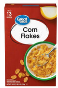 Great Value Toasted Corn Flakes Breakfast Cereal, 18 oz