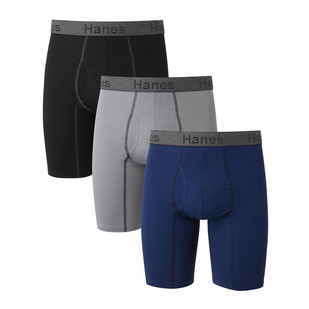 Underwear Boxer Briefs or Long-Leg Boxer Briefs Pack, 3 Pack, Cotton Stretch