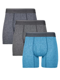 Underwear Boxer Briefs, 3-Pack, Comfort Flex Fit Boxer Briefs for Men, Stretch Mesh