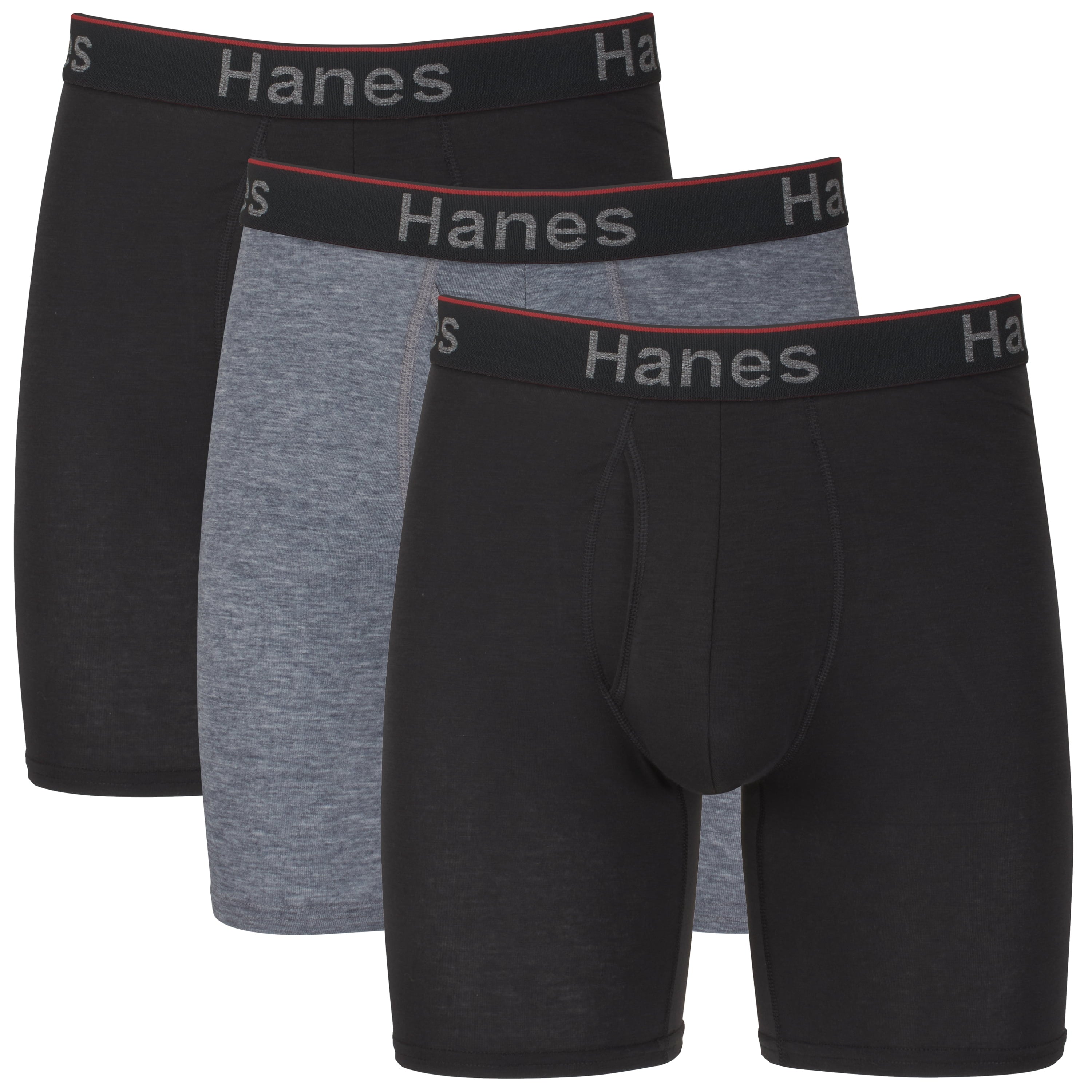 Hanes Men's Comfort Flex Fit Total Support Pouch Boxer Briefs, 3 Pack