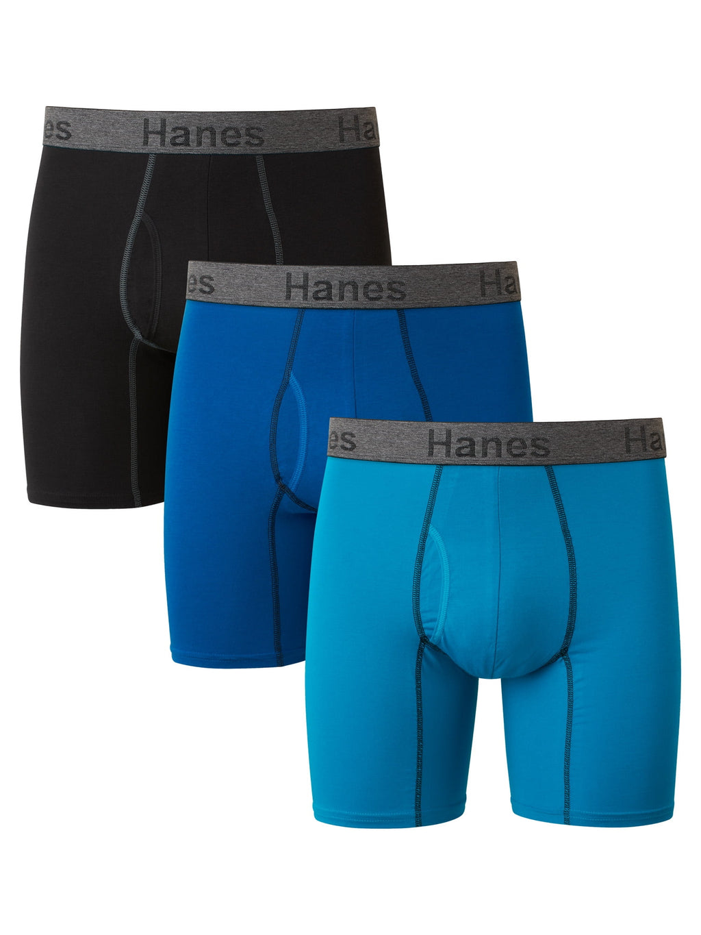 Underwear Boxer Briefs or Long-Leg Boxer Briefs Pack, 3 Pack, Cotton Stretch