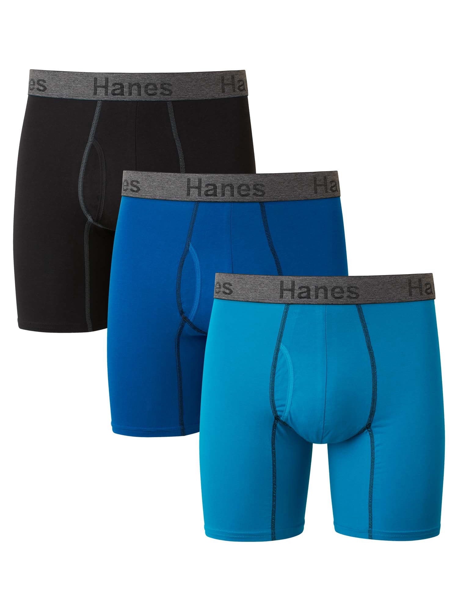 Underwear Boxer Briefs or Long-Leg Boxer Briefs Pack, 3 Pack, Cotton Stretch