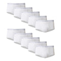 Underwear Set of Cotton Briefs, White, 10-Pack, Men's Underwear