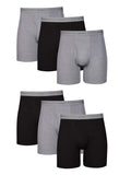Underwear Boxer Briefs Pack, Cool & Breathable Cotton Underwear for Men, No-Ride-Up, Moisture Wicking, 6 Pack