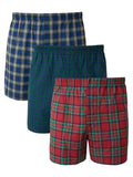 Hanes Men's Woven Boxers, 3 Pack