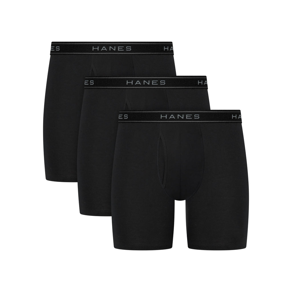 Hanes Mens Underwear Boxer Briefs, 3-Pack, Value Stretchy Boxer Brief Underwear for Men