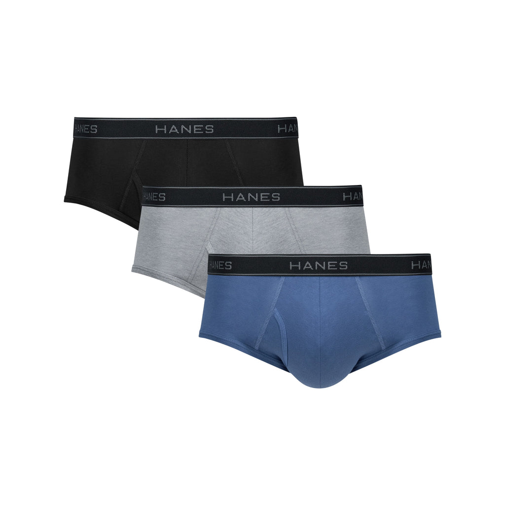 Hanes Men's Underwear Briefs Pack, 6-Pack, Cotton Stretch Underwear for Men, Assorted