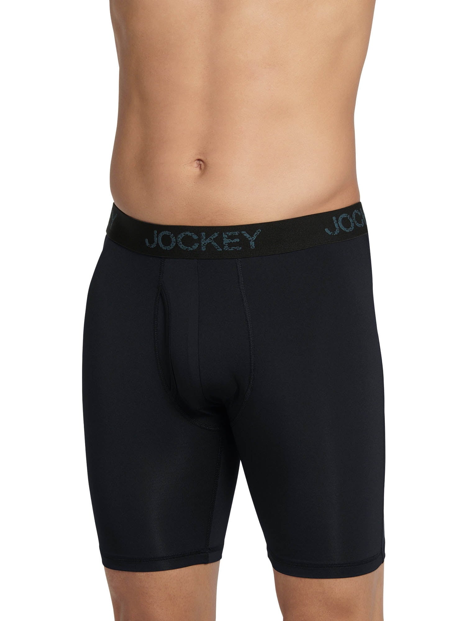 Jockey® Essentials Men's Microfiber Long Leg Boxer Brief Underwear, Pack of 3