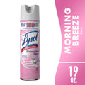 Lysol Disinfectant Spray, Sanitizing and Antibacterial Spray, Deodorizer, Early Morning Breeze, 19 oz