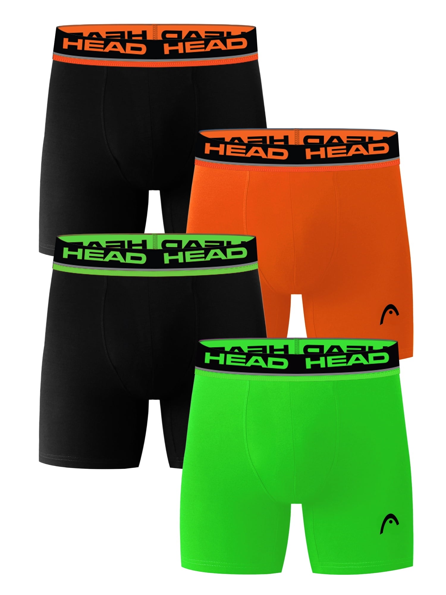 Men’s HEAD Performance Underwear Boxer Briefs with Fly, 4-Pack (Sizes S–XL)