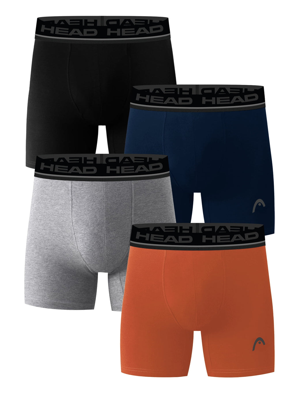 Men’s HEAD Performance Underwear Boxer Briefs with Fly, 4-Pack (Sizes S–XL)