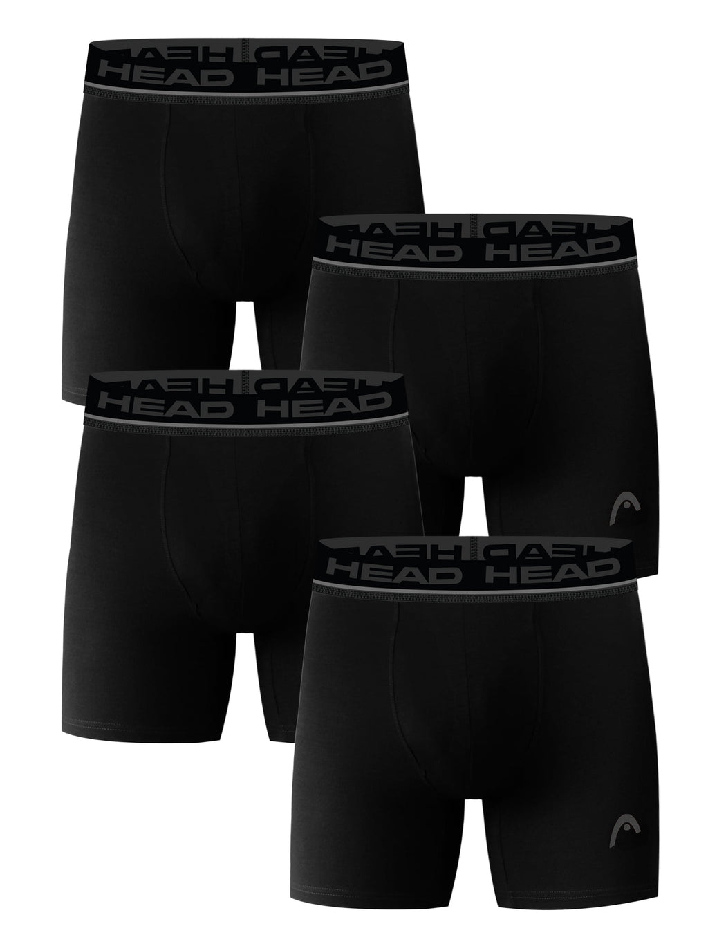 Men’s HEAD Performance Underwear Boxer Briefs with Fly, 4-Pack (Sizes S–XL)