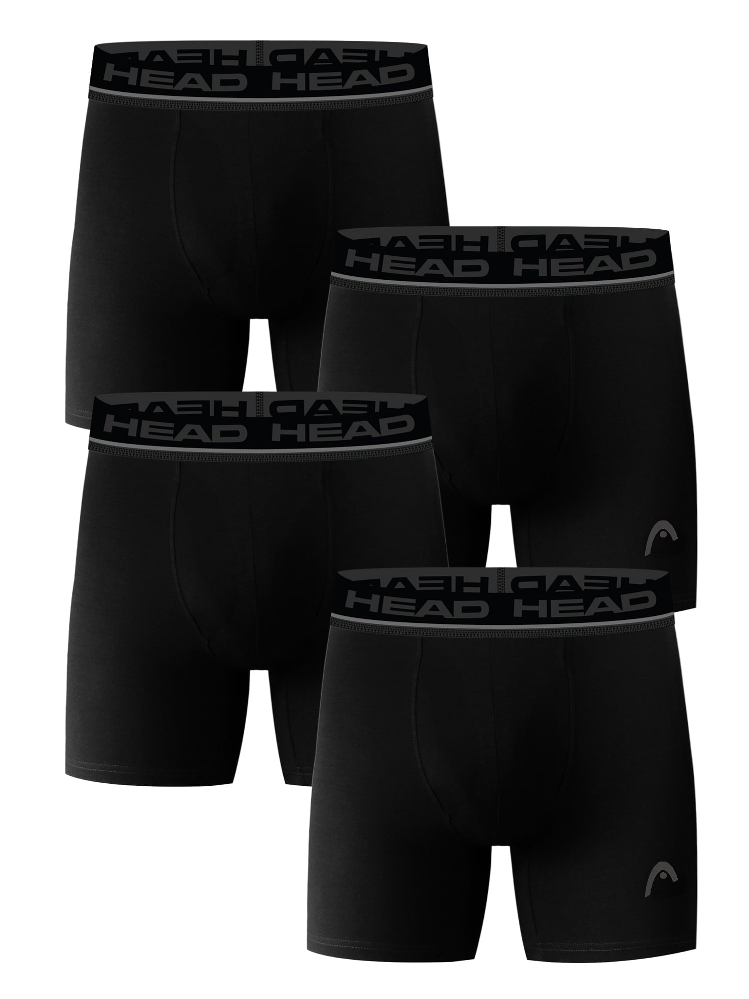 Men’s HEAD Performance Underwear Boxer Briefs with Fly, 4-Pack (Sizes S–XL)