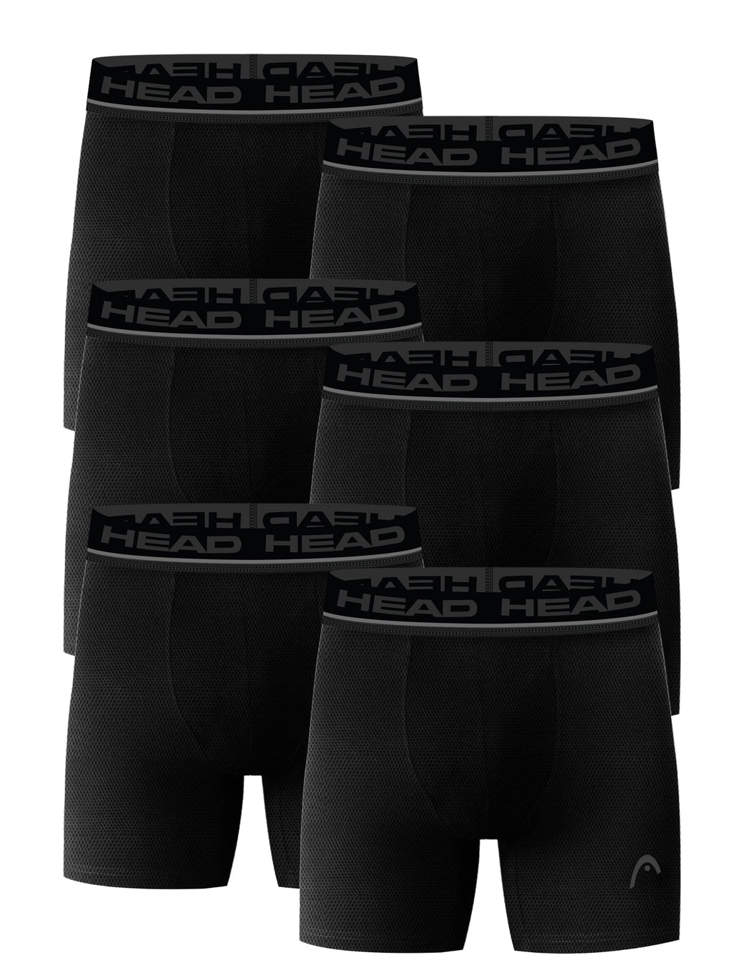 Men’s HEAD Performance Underwear Boxer Briefs in Hi-Viz Colors, 6-Pack (Sizes S–XL)