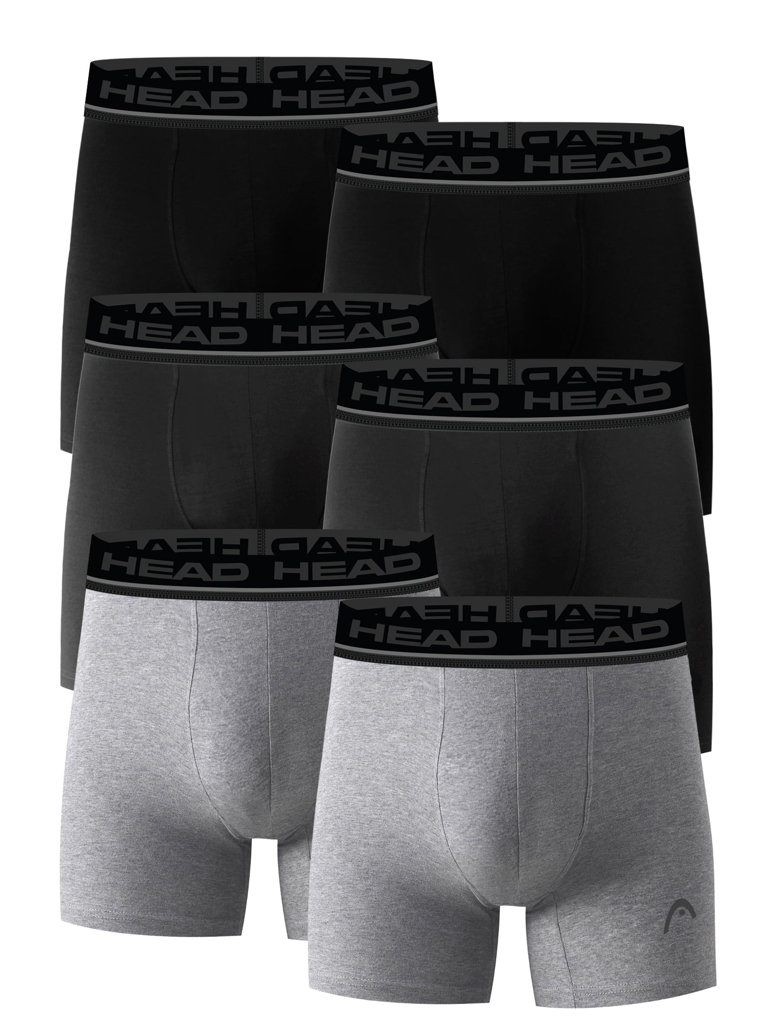 Men’s HEAD Performance Underwear Boxer Briefs in Hi-Viz Colors, 6-Pack (Sizes S–XL)