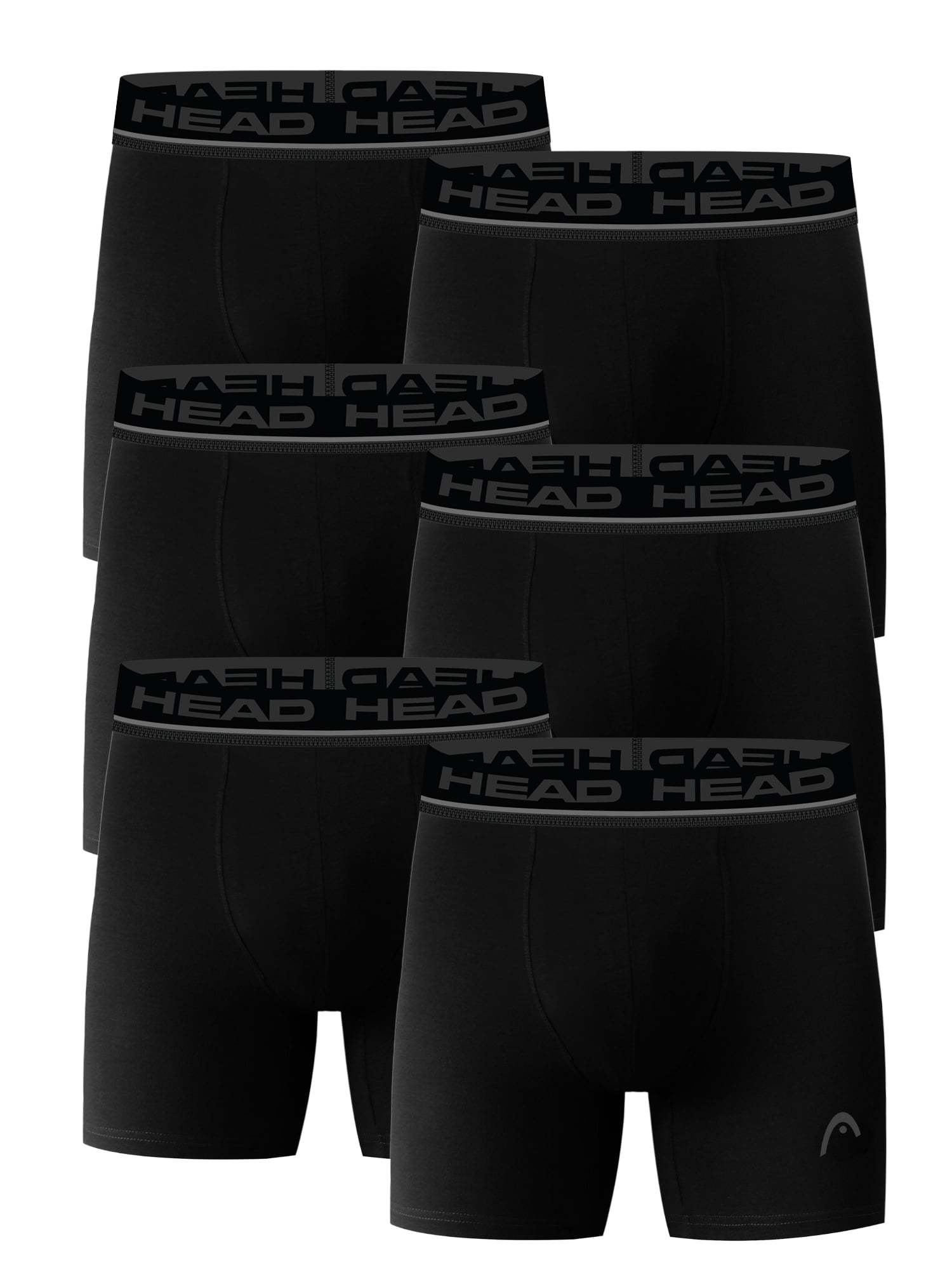 Men’s HEAD Performance Underwear Boxer Briefs in Hi-Viz Colors, 6-Pack (Sizes S–XL)