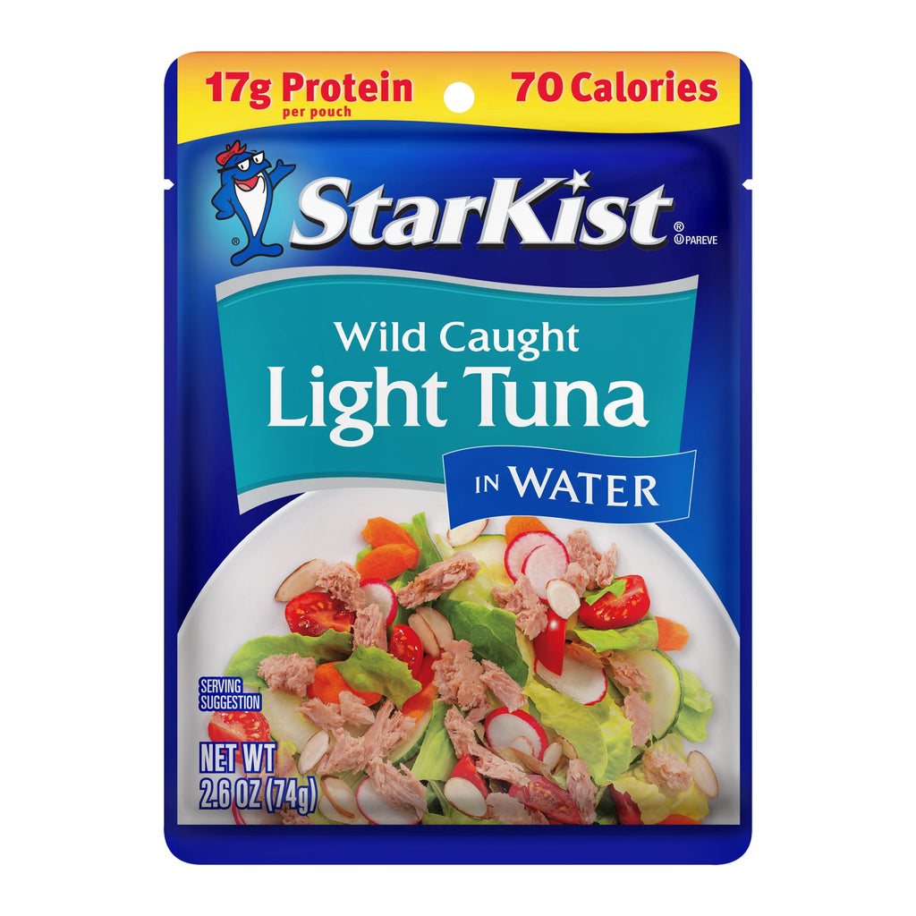 StarKist Light Tuna in Water, Wild Caught, 17g Protein, 2.6 oz Pouch