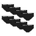 Starter Cotton Mens Briefs Breathable Underwear for Men, Black Large 8-Pack