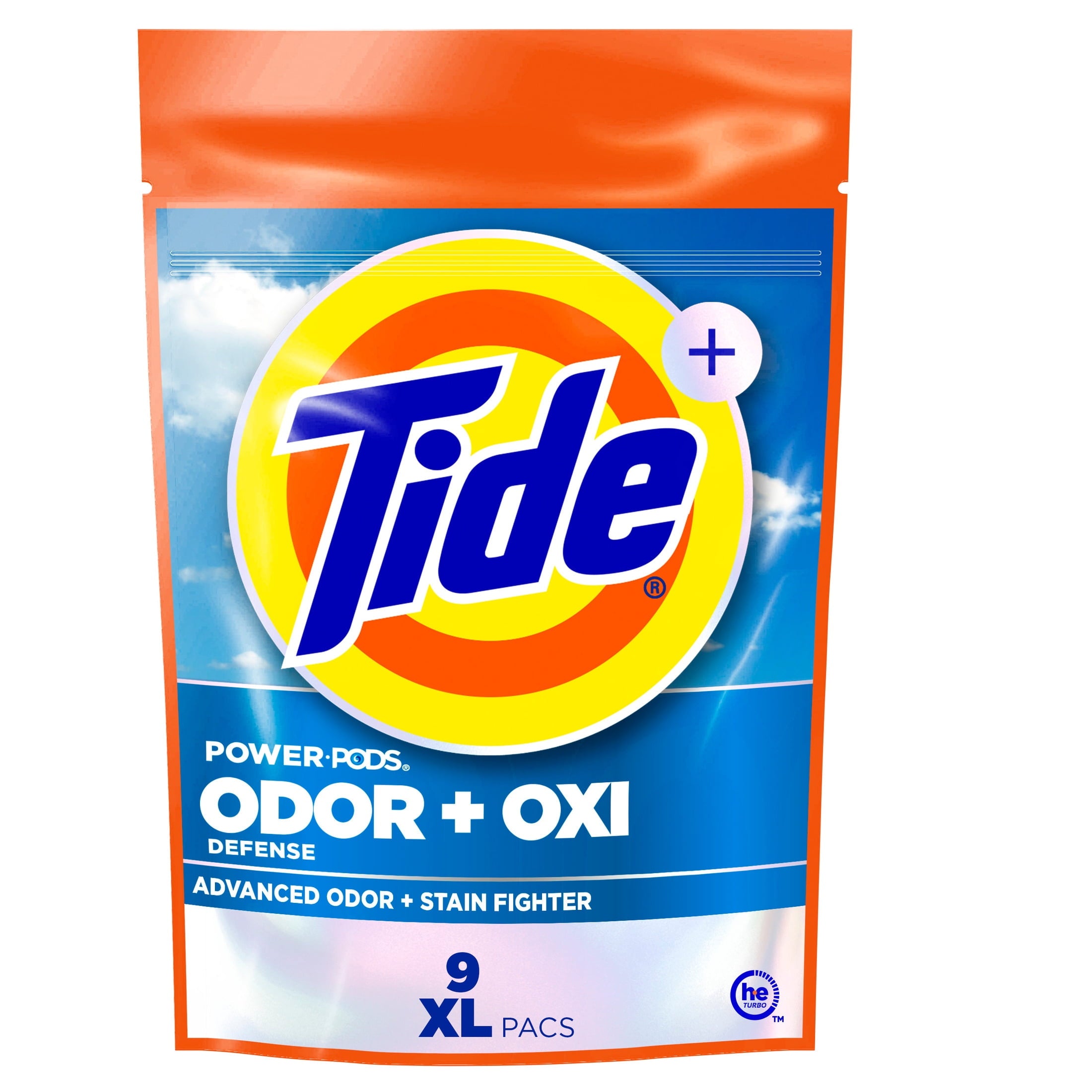 Tide Power PODS Laundry Detergent Soap Pacs with Odor Defense + Oxi, Original Scent, 45 Count