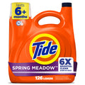 Tide Laundry Detergent Liquid with 6X Boosted Cleaning Power, Spring Meadow Scent, 158 fl oz, 126 Loads