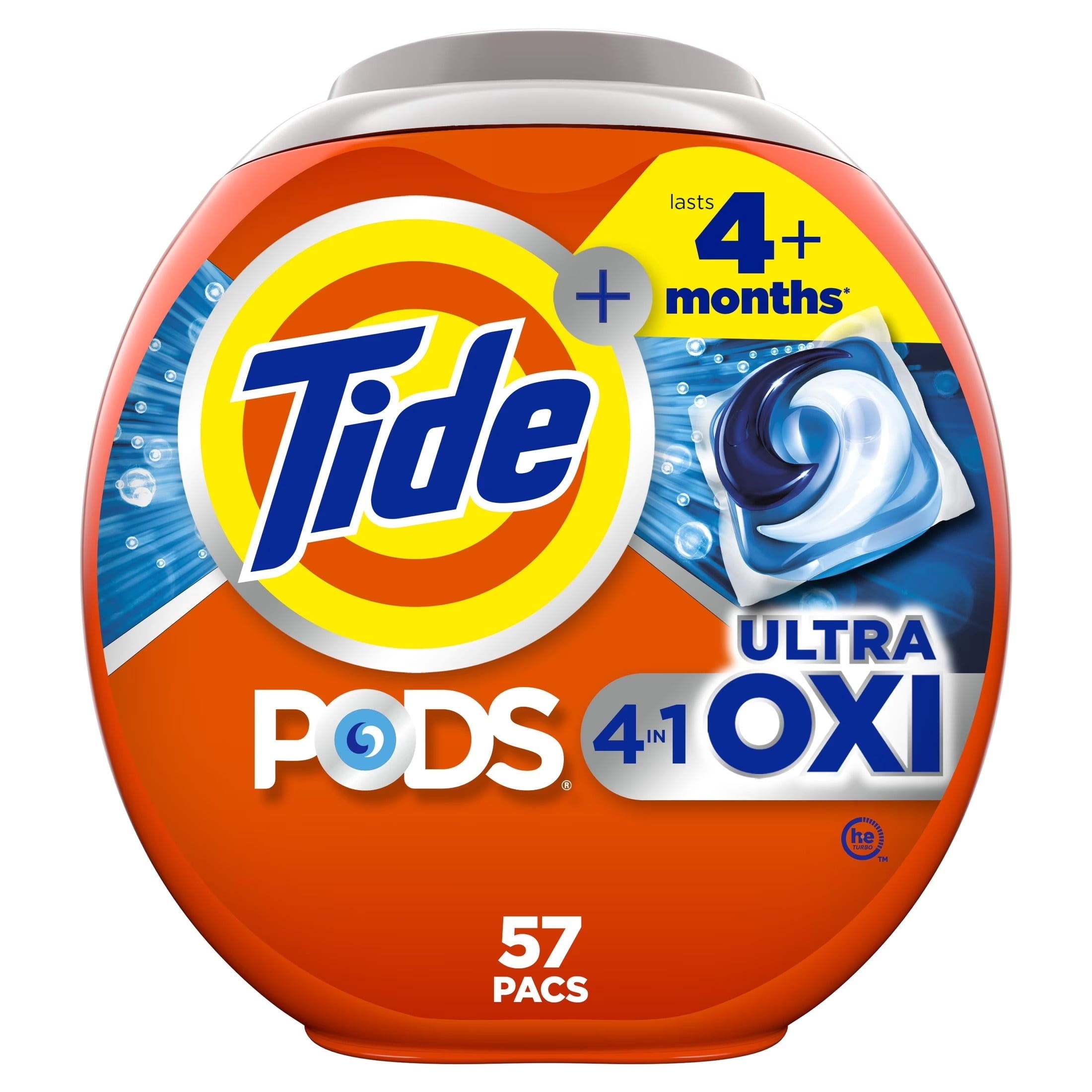Tide PODS Laundry Detergent Soap Pacs, Ultra OXI, 32 Count