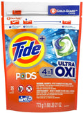 Tide Pods Ultra Oxi Liquid Detergent Pacs, 26 Count, 1 Each, Packaging May Vary