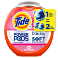 Tide Power PODs 2-in-1 Laundry Detergent Pods with Downy Soft Boosters - April Fresh Scent - 25 ct