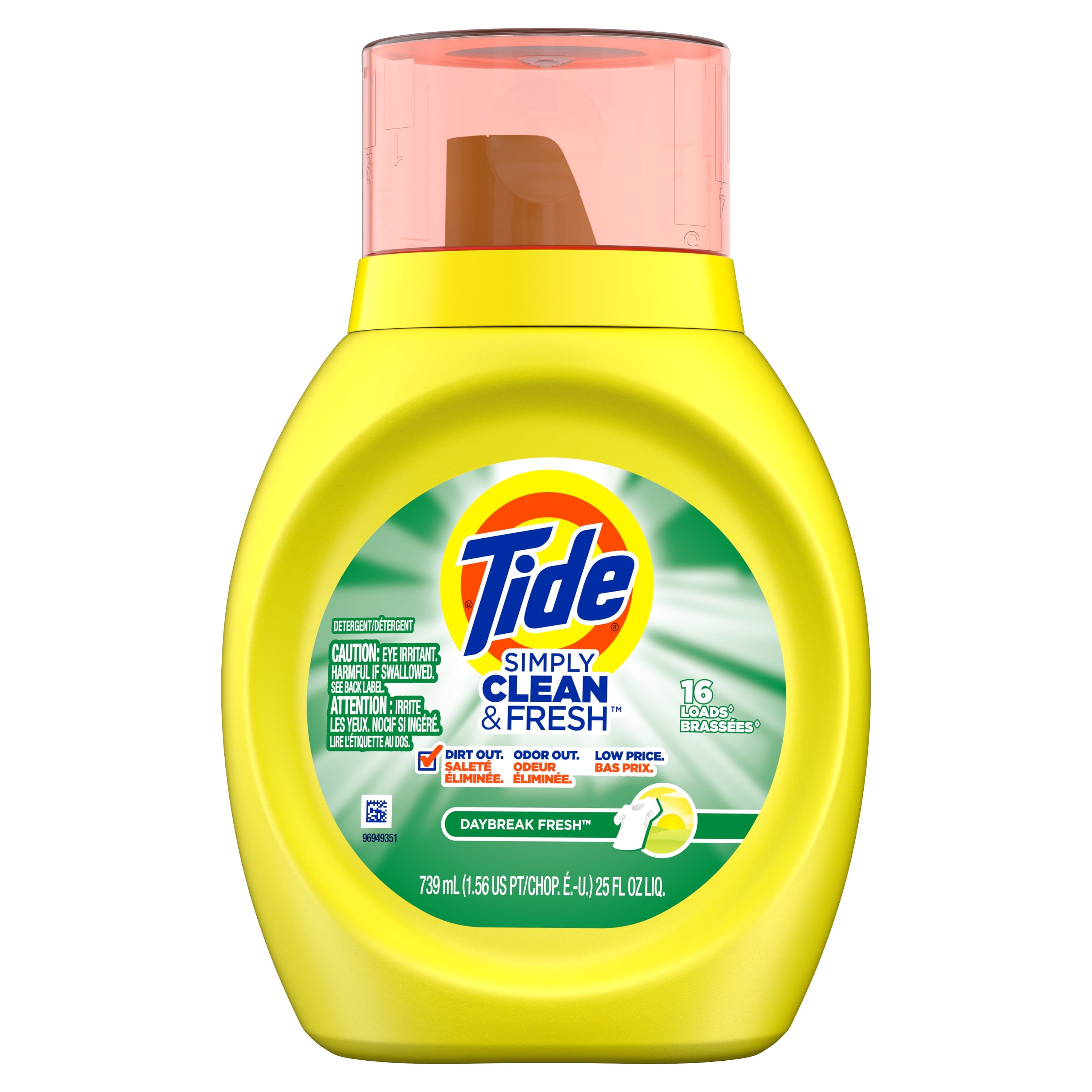 Tide Simply Clean & Fresh HE Liquid Laundry Detergent, Daybreak Fresh Scent, 16 Loads 25 Oz
