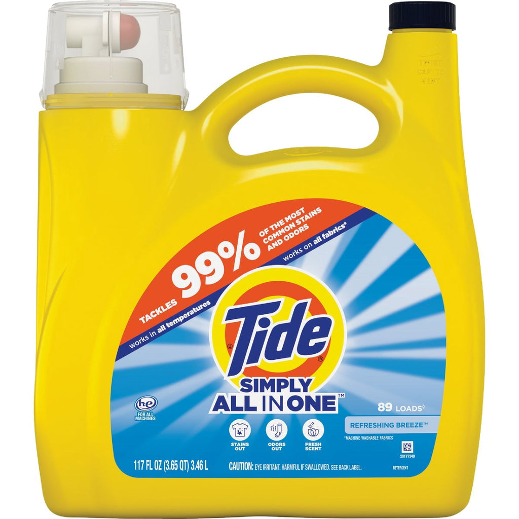 Tide 117 fl. oz. Simply Clean and Fresh Refreshing Breeze Scent Liquid Laundry Detergent (89-Loads)