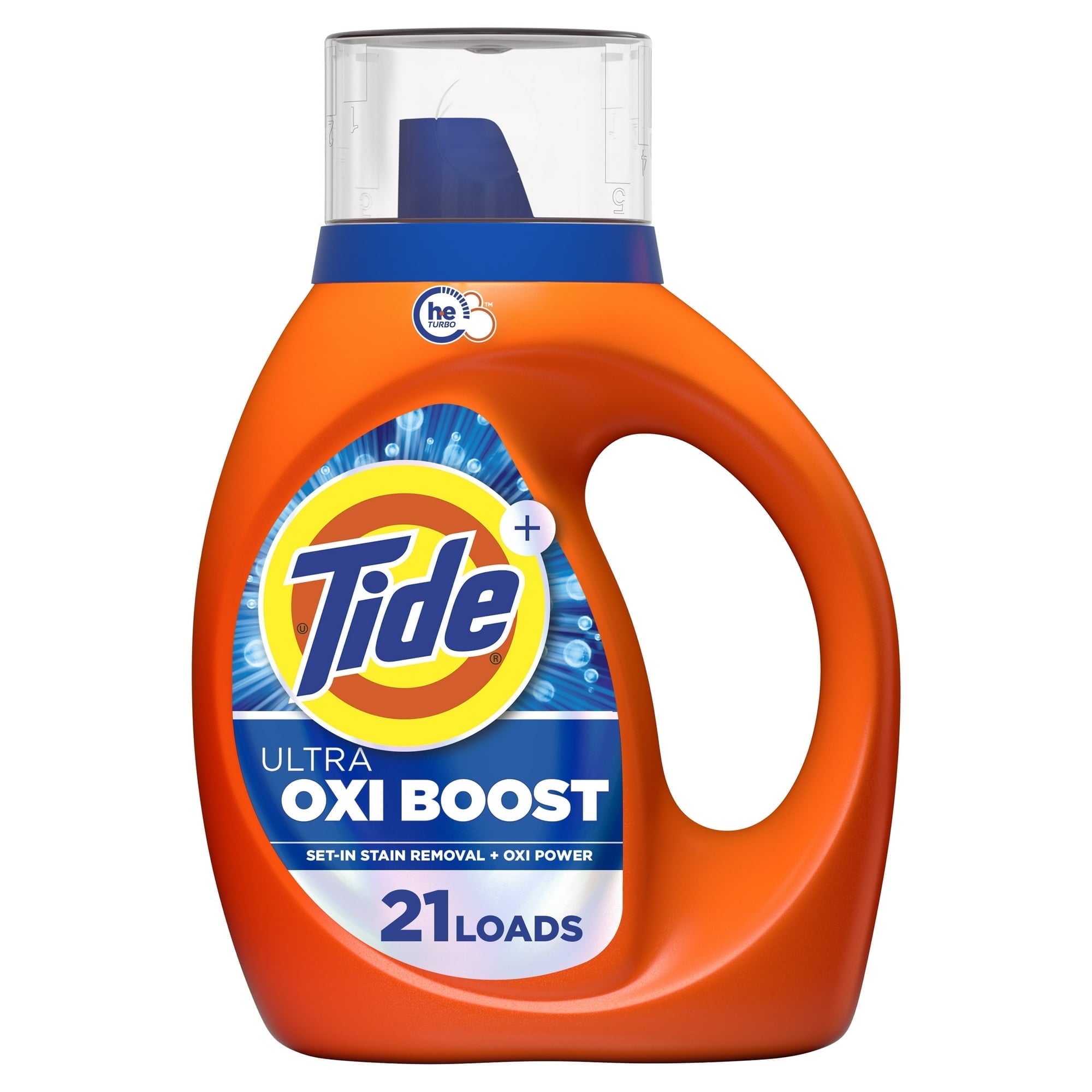 Tide Ultra Oxi Boost Liquid Laundry Detergent, Advanced Stain Remover, 30 fl oz, 21 Loads ( 2 Pack )