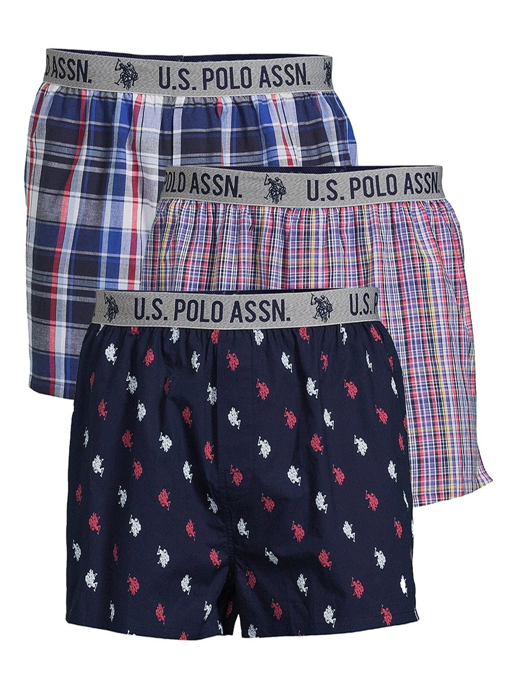 U.S. Polo Assn. Men's Boxers, 3-Pack, Sizes S-3XL