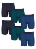 Wrangler Men's Active Stretch Boxer Brief Set, Underwear for Men, S, 6 Pack