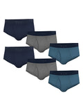 Wrangler Men's Modern Fit Cotton Stretch Brief Set, Briefs Underwear for Men, S, 6 Pack