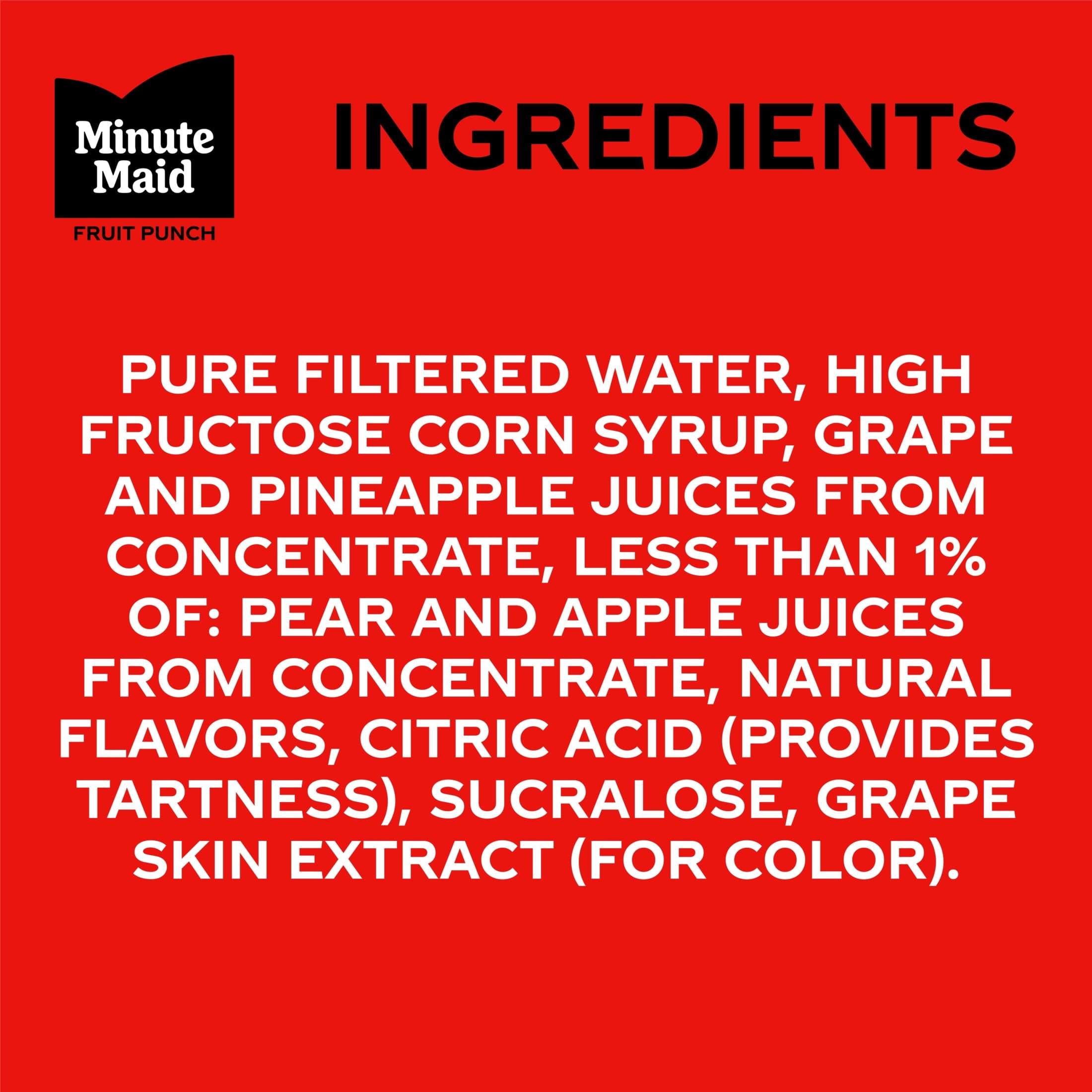 Minute Maid Fruit Punch Juice Drink Carton, 59 fl oz