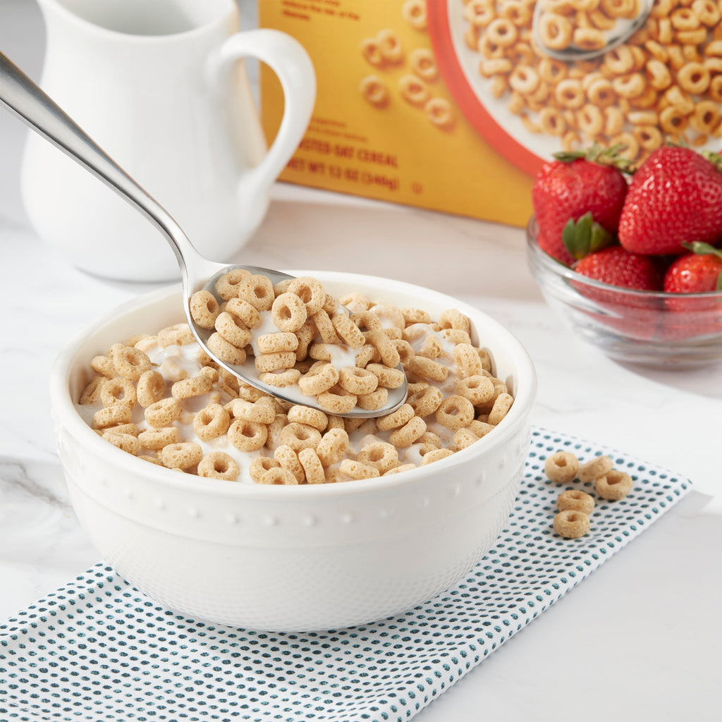 (8 pack) Great Value Toasted O's Breakfast Cereal, 12 oz