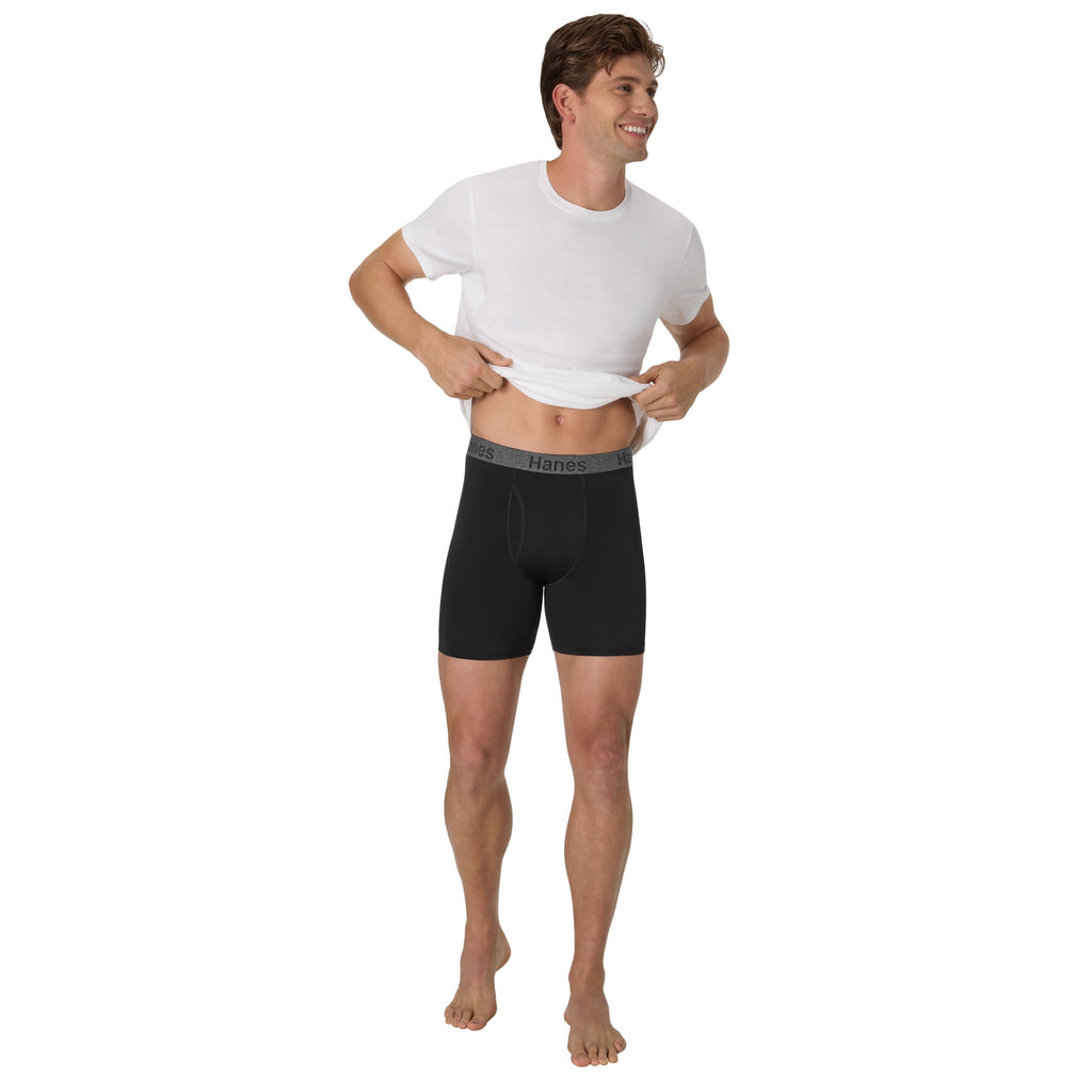 Underwear Performance Boxer Briefs, 3-Pack, Stay Dry Pouch Underwear for Men, Stretch