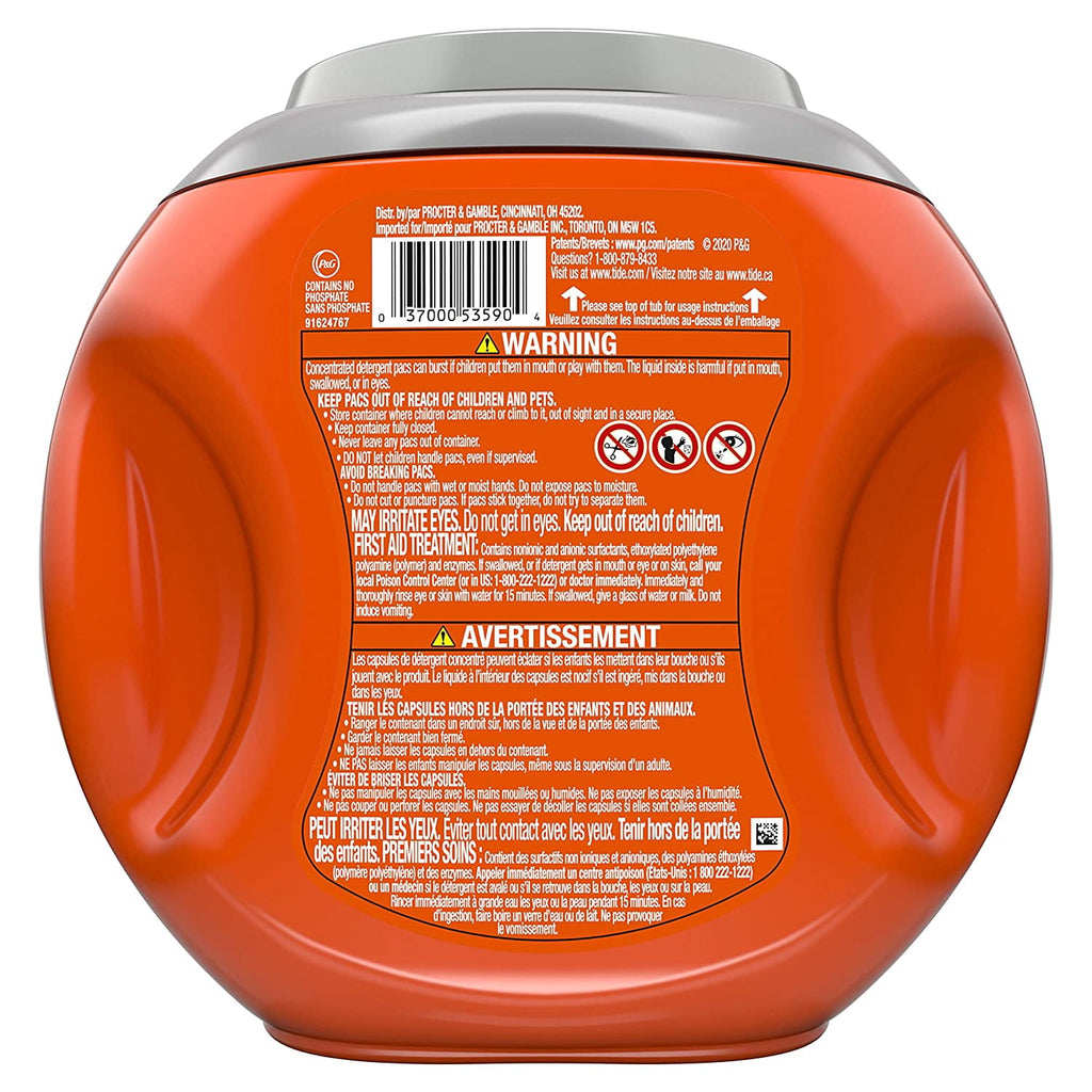 Tide Hygienic Clean Heavy 10X Duty Power Pods Laundry Detergent Pacs, Original, 21 Count, For Visible And Invisible Dirt