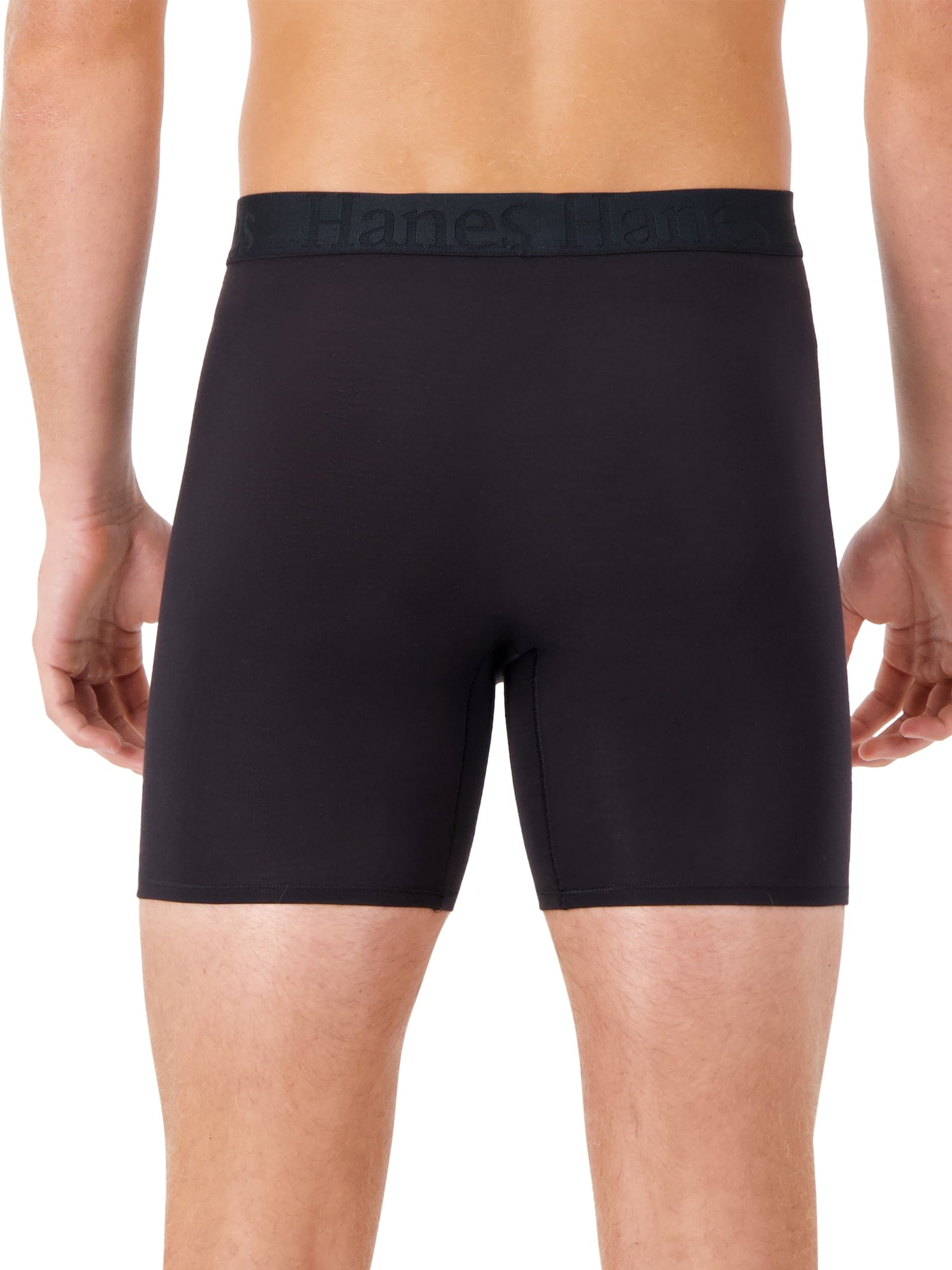 Hanes Originals Men's SuperSoft Boxer Brief Underwear Pack, Black/Grey/Print, 3-Pack