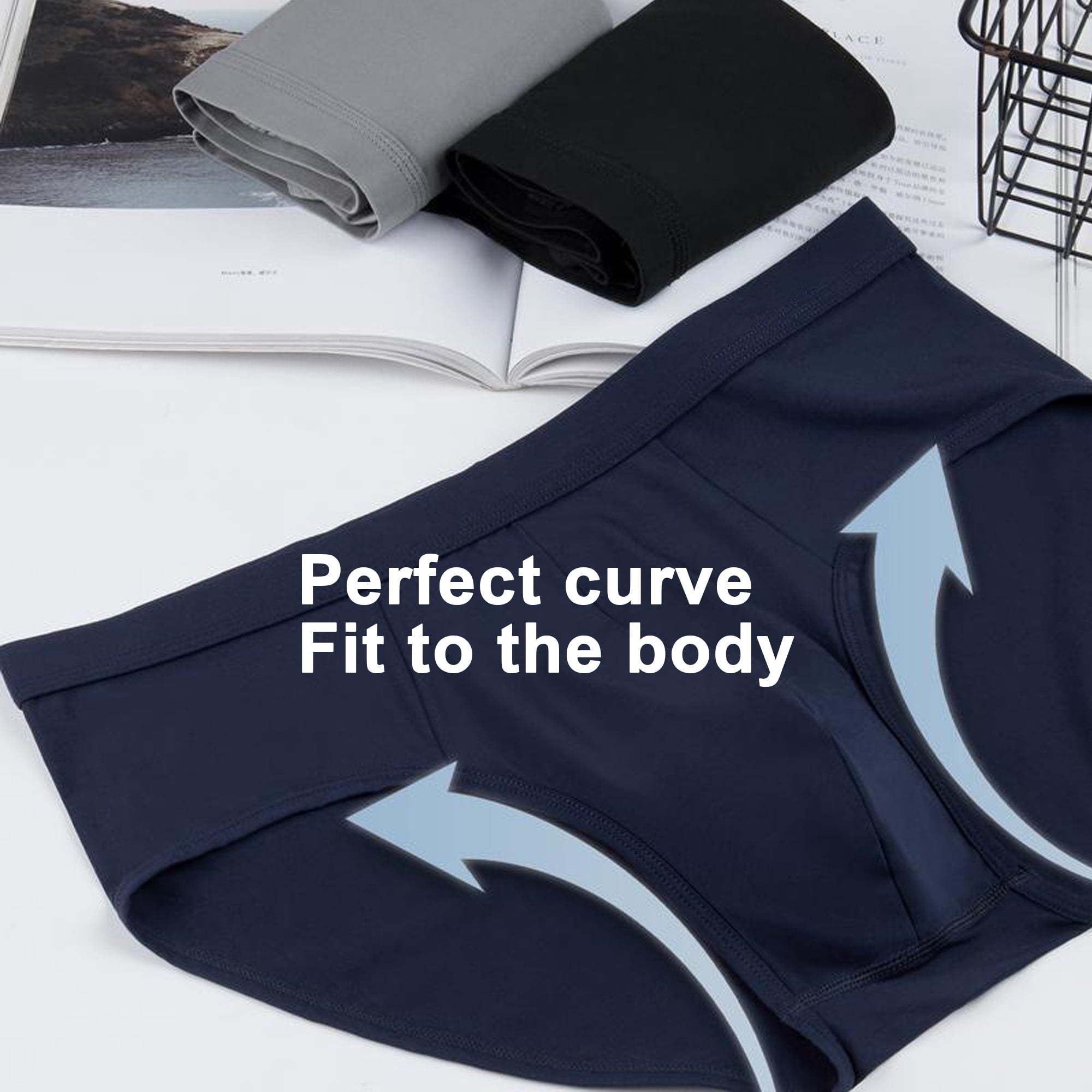 NKZNKZ Brief Underpants Low Rise Briefs Men's Stretch Brief Men's Briefs Underwear Men's Dyed Brief 6-Pack -SIZE M