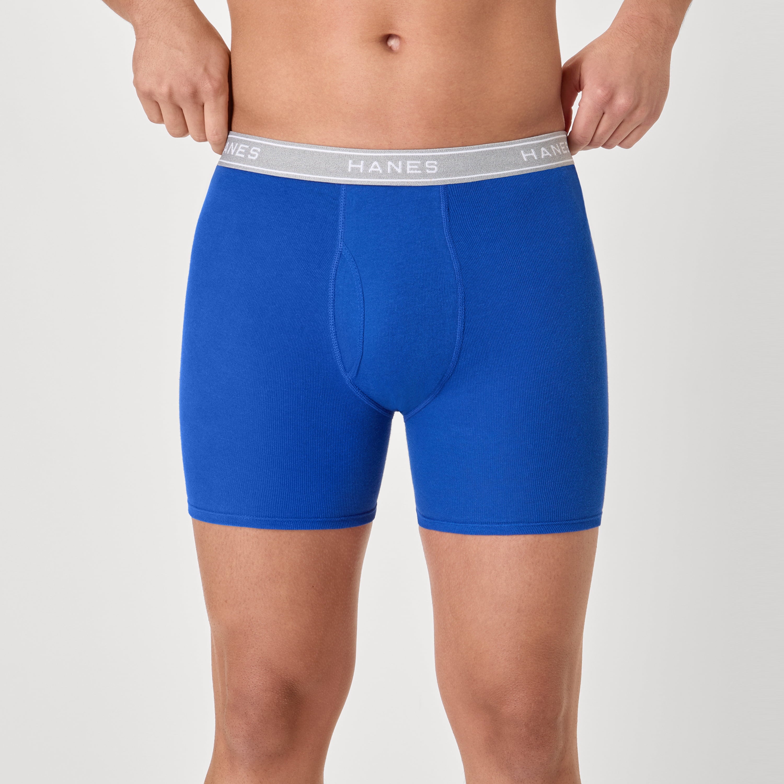 Underwear Boxer Briefs Pack, Cool & Breathable Cotton Underwear for Men, No-Ride-Up, Moisture Wicking, 6 Pack