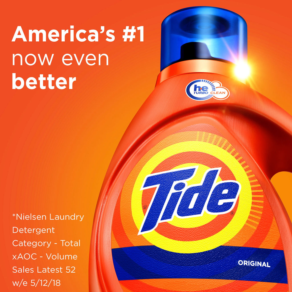 Tide HE Liquid Laundry Detergent - High Efficiency, Original Scent - 46 Oz, 32 Loads — Residential Use, Standard Application