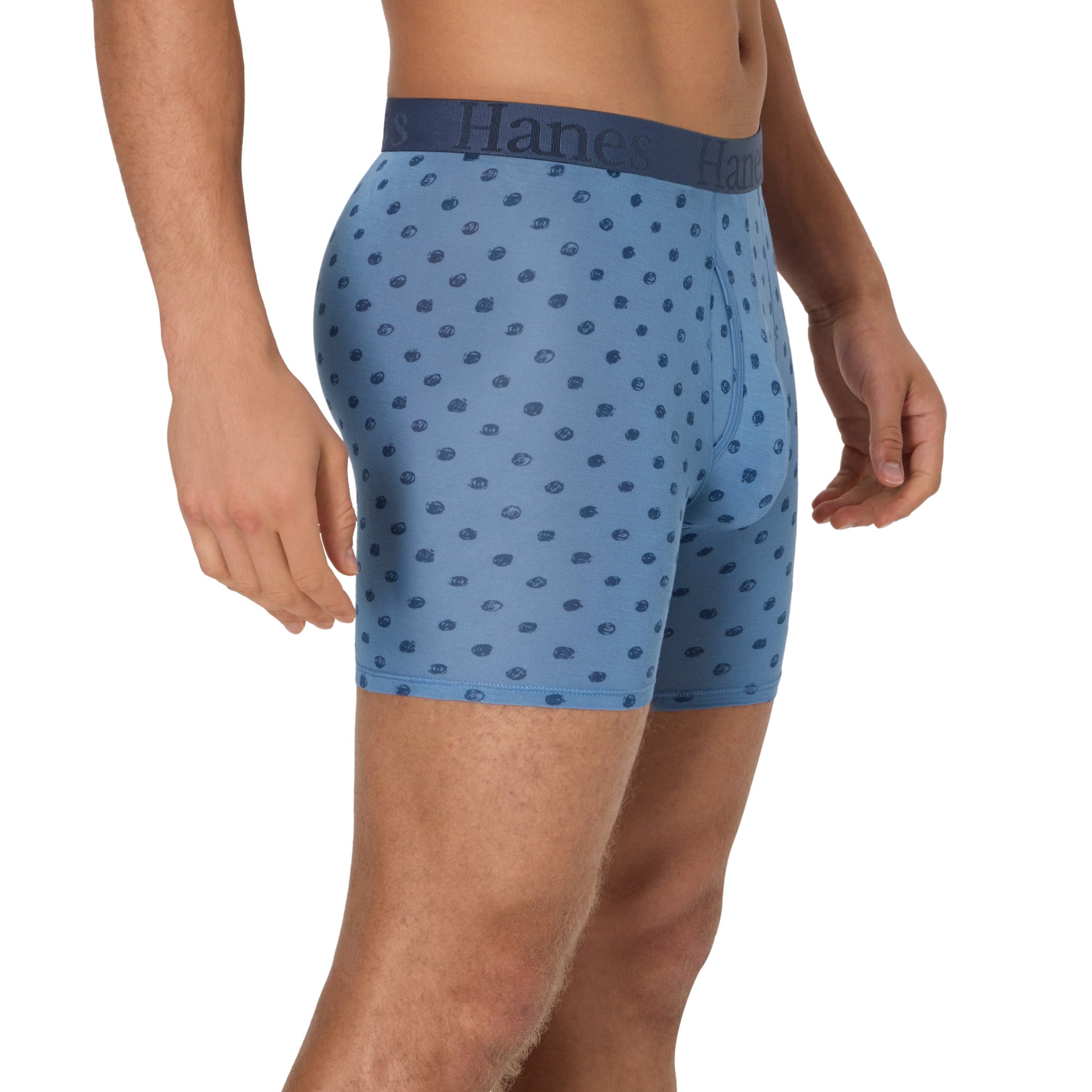 Hanes Originals Men's SuperSoft Boxer Brief Underwear Pack, Black/Grey/Print, 3-Pack