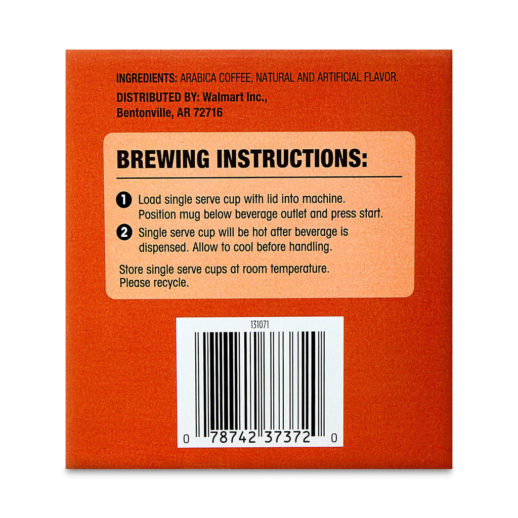 Great Value Pumpkin Spice Medium Roast Ground Coffee, 12 Count