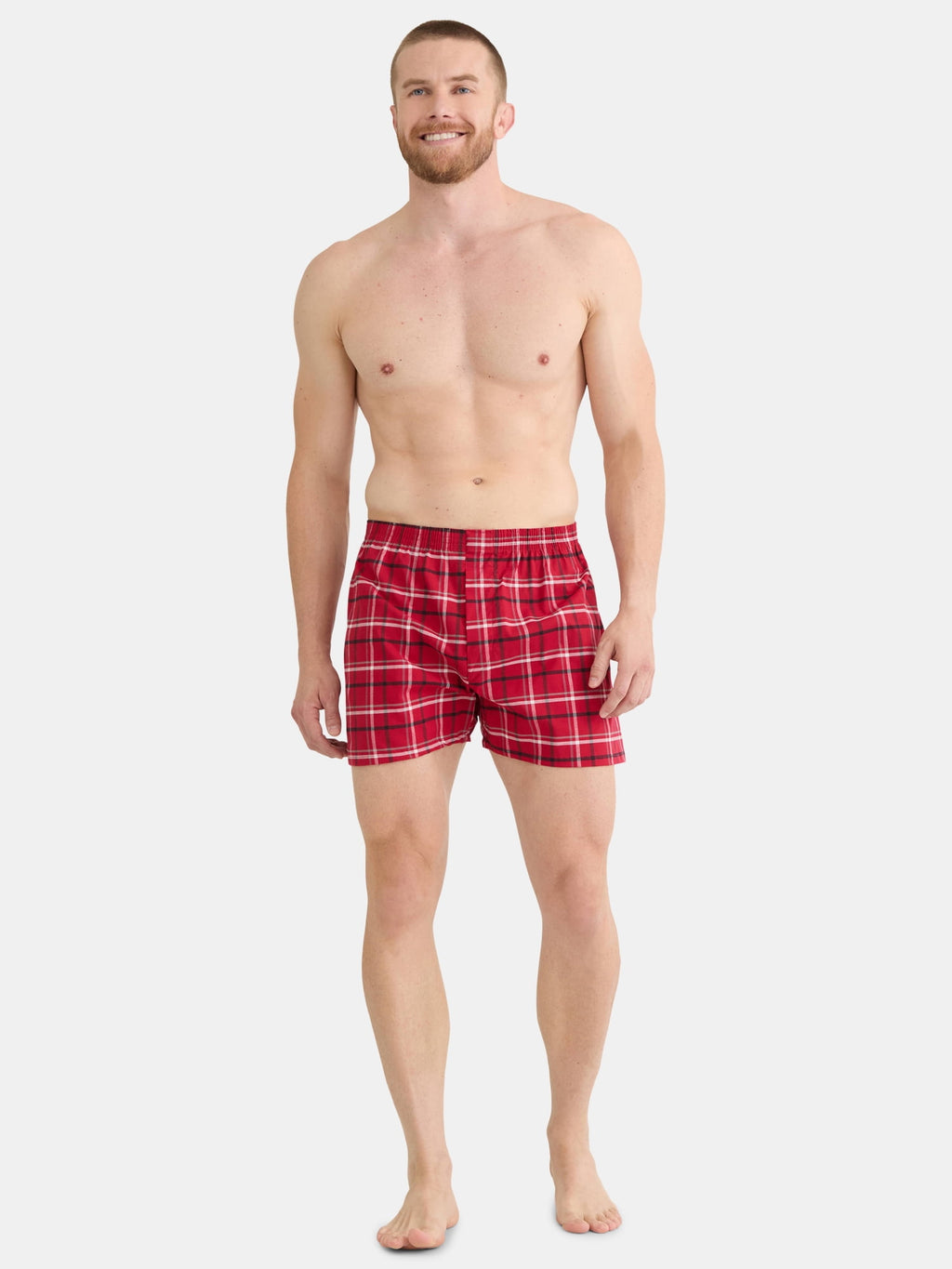 George Men's Moisture-Wicking Stretch Woven Boxers, 6-Pack, Sizes S-2XL