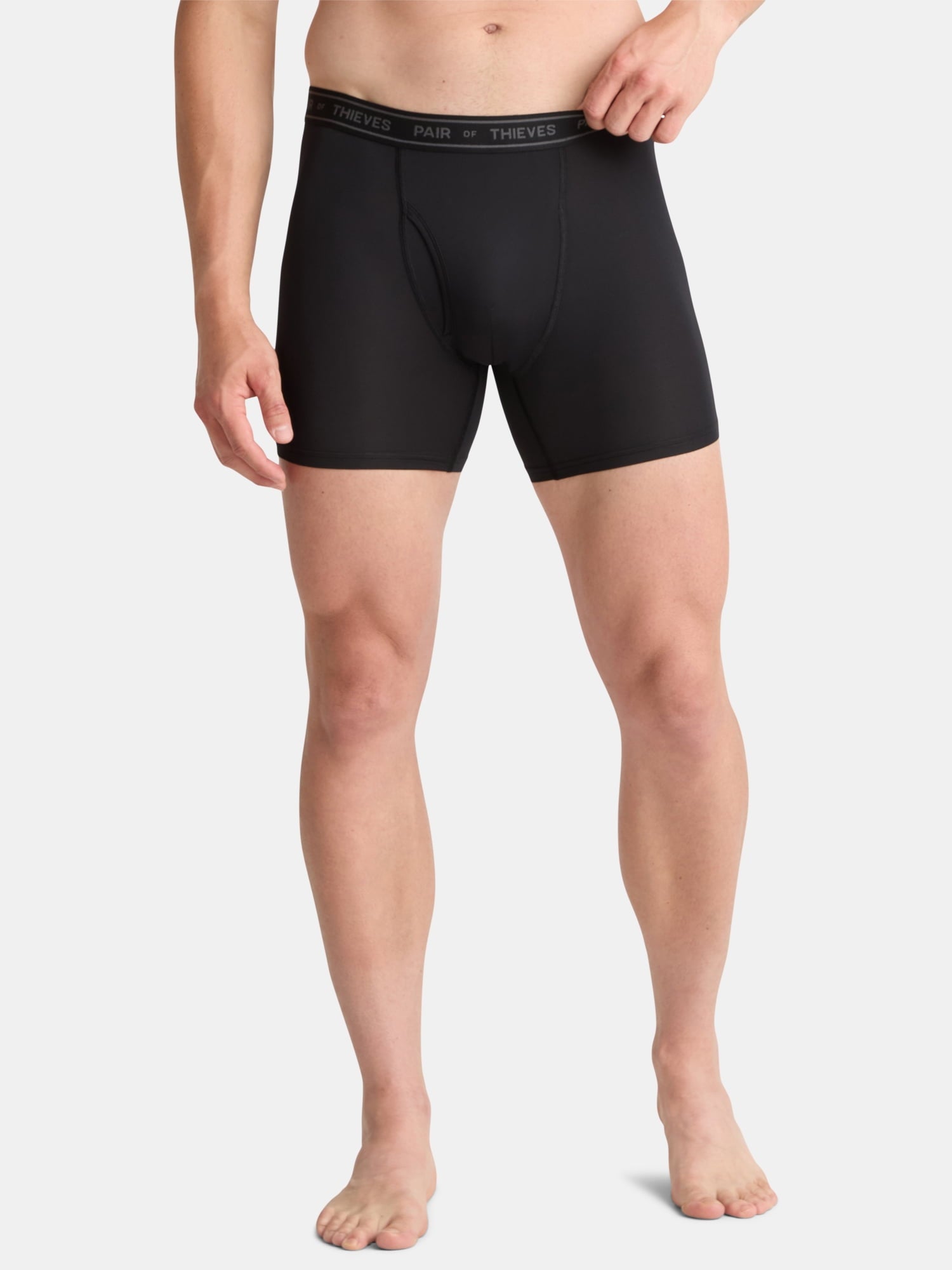 Pair of Thieves Men's 4-Way Stretch Performance Boxer Briefs, 3-Pack